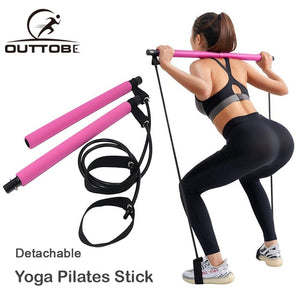 2-Pilates Stick Exercise Resistance - JETHNICO